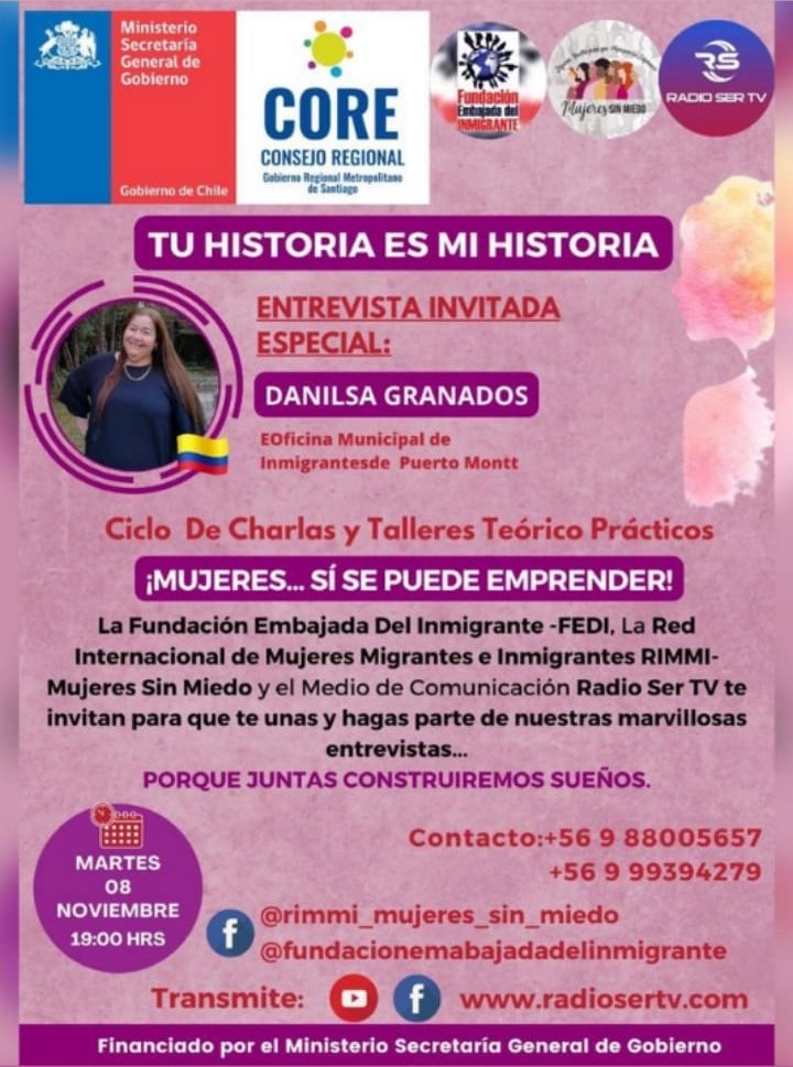 Les invitamos a unirse en la entrevista de Danilsa Granados, conectate en el siguiente link:
 fb.watch/gGAS0v37og/
 youtu.be/F3pd9hSxNXw