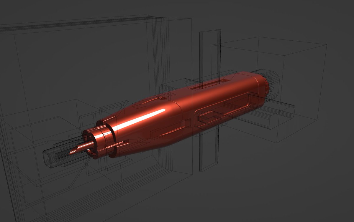 Third daily hardsurface study: medical device/injector made in 2.5hours including texturing  #b3d #maya #hardsurface #boolean #mechanic #prop #medical #medicine #injector #needle #device #health #healthcare #speedart #art