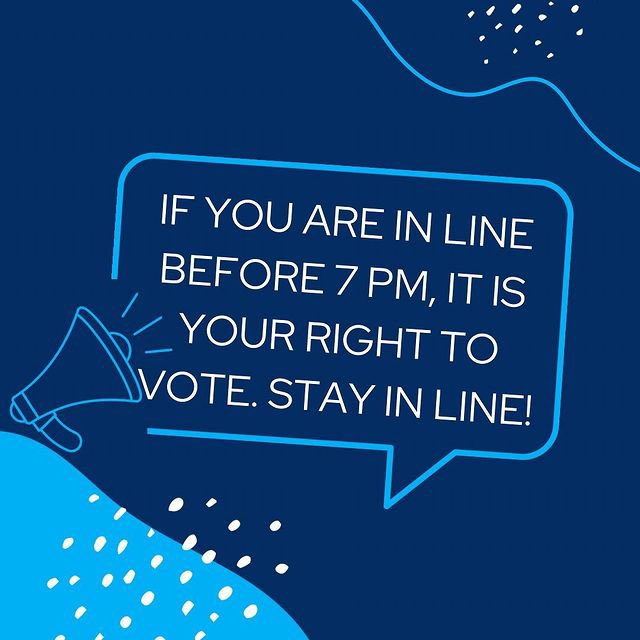We have pizza, drinks, and snacks headed to every polling place! 🧡💙
Illini: STAY IN LINE!!!!! ✊