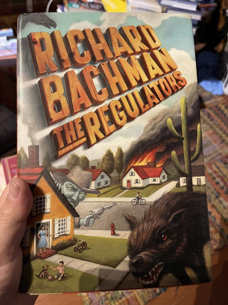 thebookaholic1's tweet photo. I stumbled on this gem today. I didn’t have it in hardback. Apparently, now I do. #theregulators #richardbachman #StephenKing https://t.co/lAegrYPmix