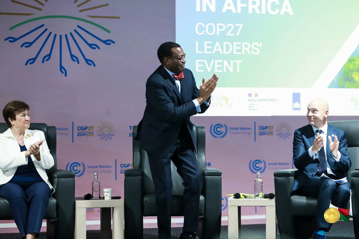J'ai eu l'honneur d'intervenir lors de la session des leaders de la <a href="/COP27P/">COP27</a> sur l’accélération de l’#adaptationclimatique en Afrique.

A cette occasion, j'ai tenu à rappeler l'importance d'unir nos voix pour accélérer le déblocage légitime des fonds climatiques.