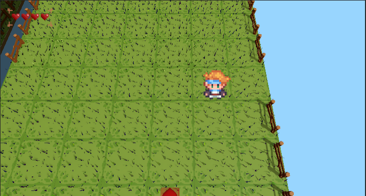 char_devk's tweet photo. Slowly getting back into gamedev stuffs. Simple prototype room states by overlaying a cube with transparent color works. Making the healthbar responsive was a little finicky. Going to check out Kryzarel's and @AshBlueWD  assets/vids on stats c:
#gamedev #IndieGameDev #unity3d https://t.co/4u0CphnFOg