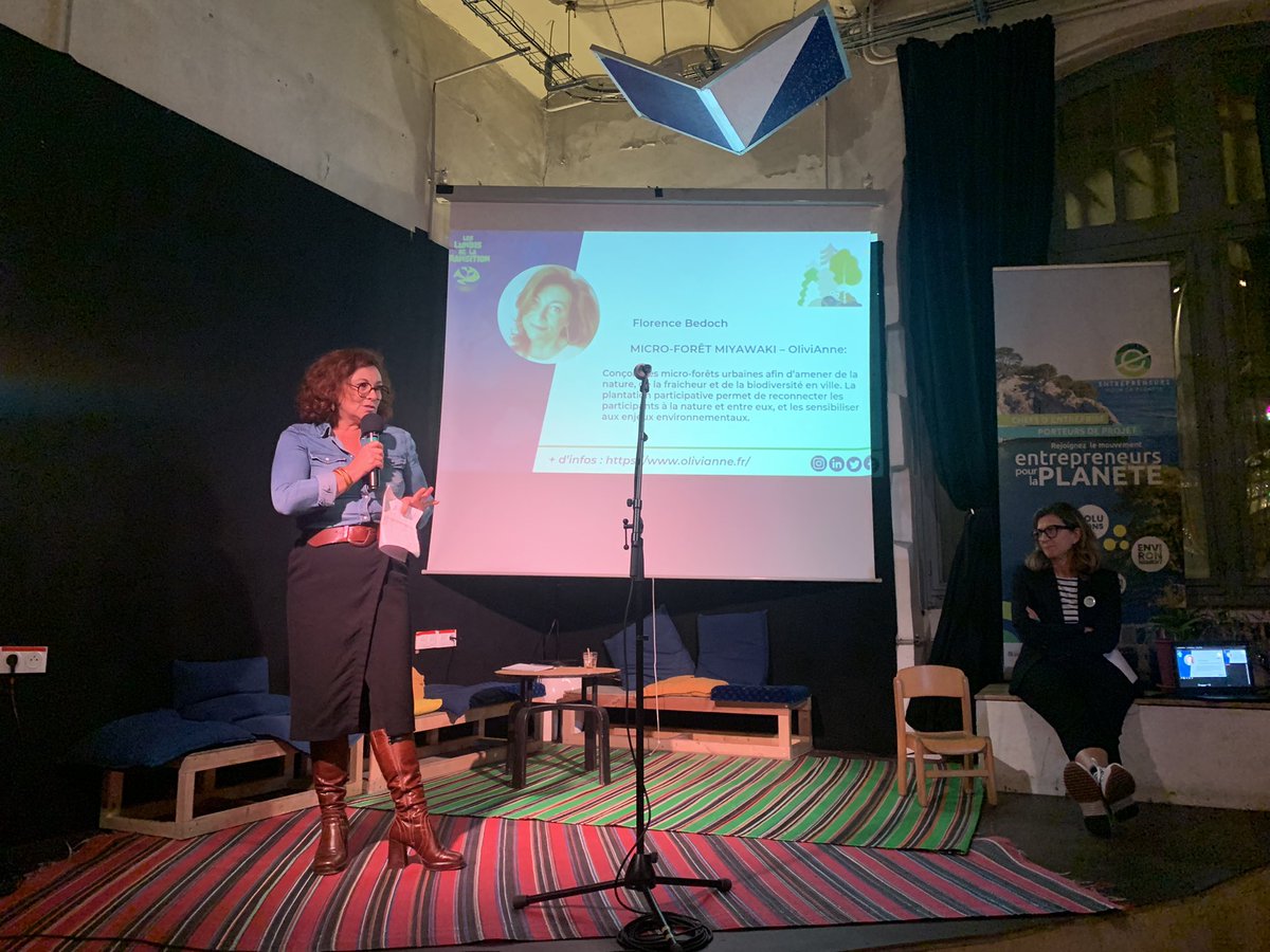 [#Lundisdelatransition <a href="/eplplanete/">Entrepreneurs Pour La Planète</a> x <a href="/marseille/">Ville de Marseille</a>] #FlorenceBedoch #olivianne “67C c’est la température mesurée cet été à #Marseille. Notre solution pour lutter contre la chaleur en ville, ce sont des micro-forêts urbaines, calquées sur le modèle des forêts primaires.”