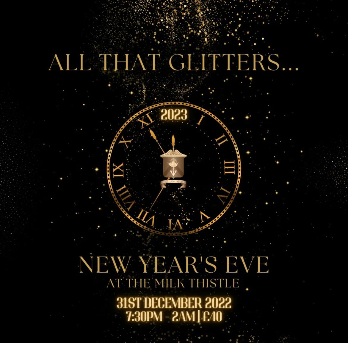 Presenting...New Year's Eve 🥂 All That Glitters will bring you a night of sheer decadence, with drinks from <a href="/moetchandon/">Moët & Chandon</a> and @BelvedereVodka, stunning performance and music until the small hours. Because if you can't pull out all the stops for NYE, when can you?
