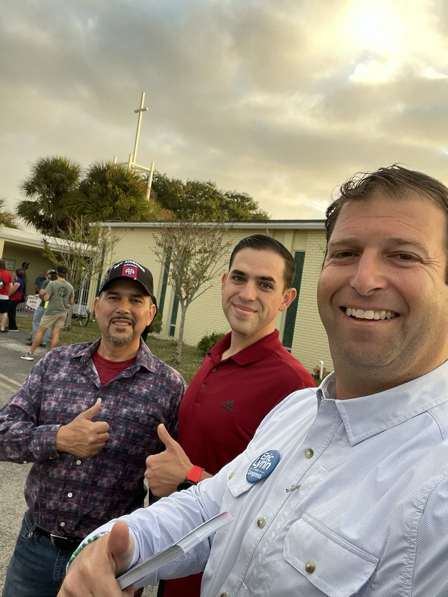 I’m going all across FL13 today and meeting voters at the polls. I started the day in Tarpon with Frank, a Republican Army Vet who’s supporting me because he wants common sense leadership like the rest of Pinellas. He’s one of many, and that’s why we’ll win tonight.