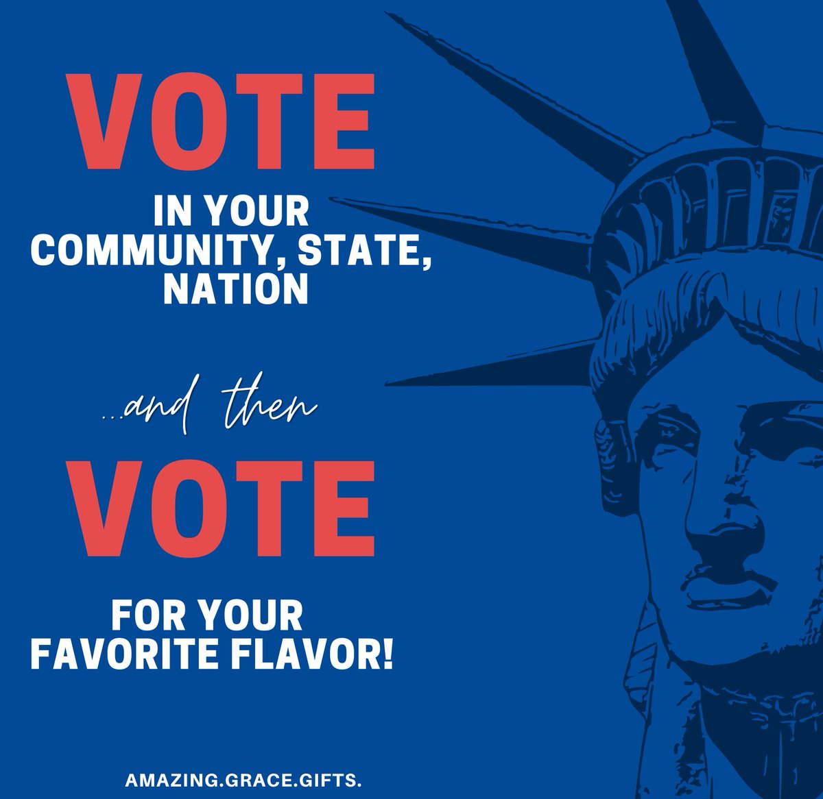 AmazingGraceGi1's tweet photo. 🥳 Happy Election Day! Cast your ballot here and tell us

🔴⚪️🔵What is your FAVORITE FLAVOR offered by https://t.co/pmou8Bq61Q: 

🔴Berry Cherry Choc
⚪️Berry Rainbow
🔵Butterscotch
🔴Cinnamon
⚪️Lemon
🔵Peppermint
🔴Root Beer
⚪️Caramels
       (coming soon, Spearmint and Banana!) https://t.co/NQFN61Cf31