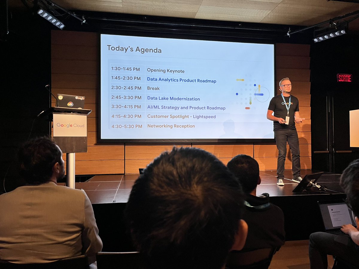Google Data Cloud event in Montreal.
-Data Analytics Product Roadmap
-Data Lake Modernization
-Al/ML Strategy and Product -Roadmap
-Customer Spotlight - Lightspeed
-Networking Reception @google @pythian <a href="/SECloudExperts1/">S&E Cloud Experts</a>