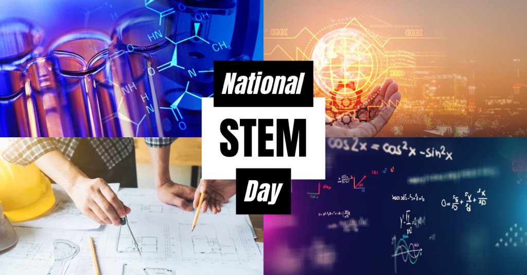 It's #NationalSTEMday! We encourage young learners to explore all the possibilities of science, technology, engineering &amp; math. We celebrate the ingenuity &amp; advancements that scientists &amp; researchers have given us + the beneficial ways that STEM will shape our future. #STEMDay