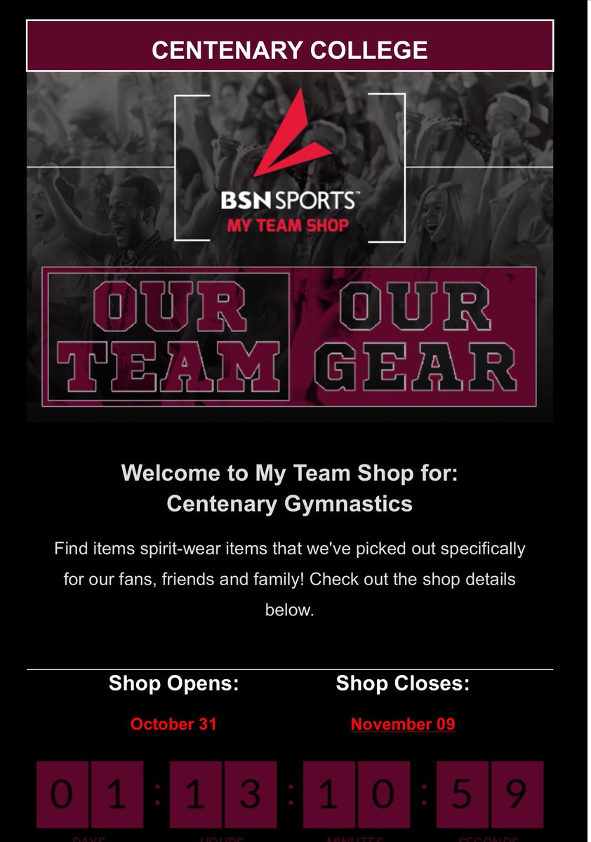 SSchmitz92's tweet photo. The COUNTDOWN is on…….today is the LAST day to get your gear!

L-A-D….I-E-S….LADIES!! #goladies #centenarygymnastics 

https://t.co/A8oTE16B7k https://t.co/yd7fA8lopL