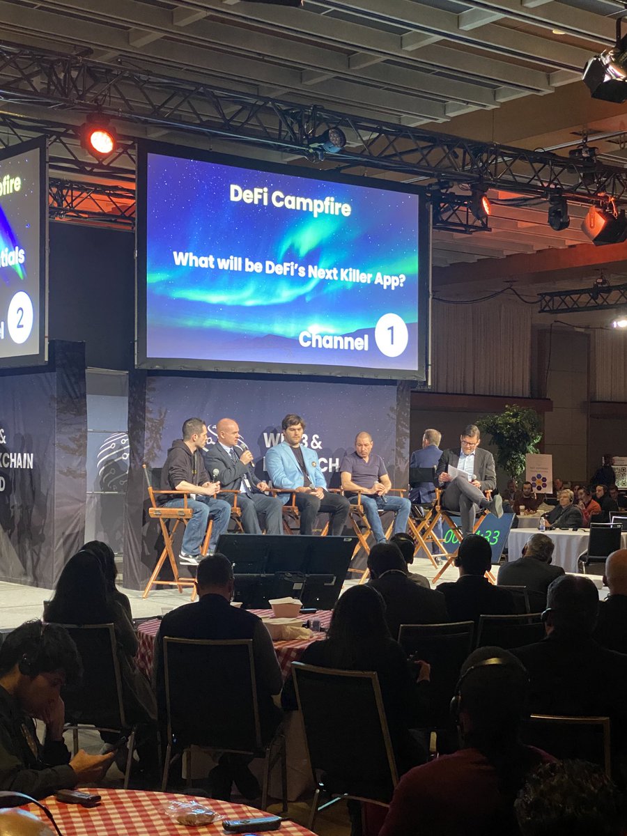 Great session at ⁦<a href="/w3b_world/">Web3 & Blockchain World</a>⁩ about the future of DeFi!