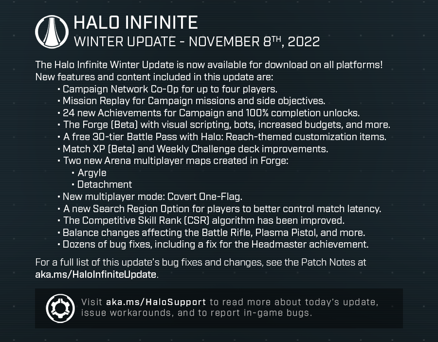 Halo Infinite's upcoming Winter Update to add 4-player campaign co-op &  Forge beta