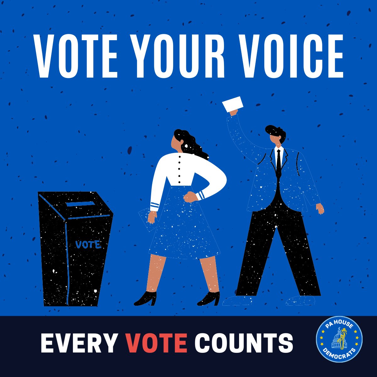 PaHouseDems's tweet photo. Remember to #VoteWithPA today. https://t.co/DNRsvZkAlD