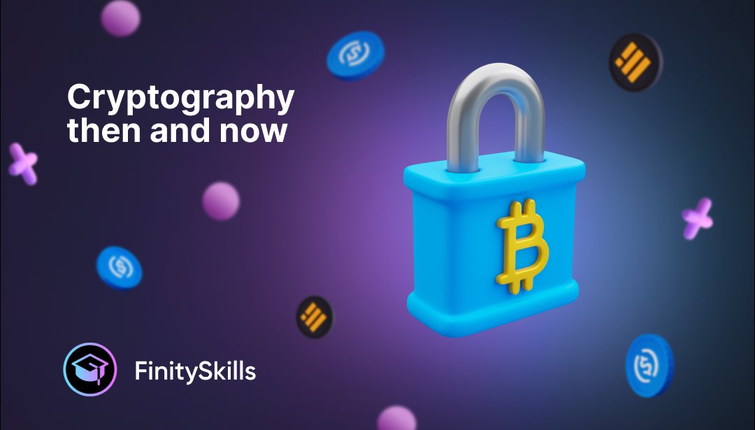 FinitySkills's tweet photo. 🔐 Cryptography, the science of data encoding, appeared in Ancient Egypt 4,000 years ago.
 
💻 Cryptocurrency is the quintessence of cryptography as a science. Technology for encrypting transactions in the blockchain is currently the best cryptographic achievement. https://t.co/WRoYLgWHLw