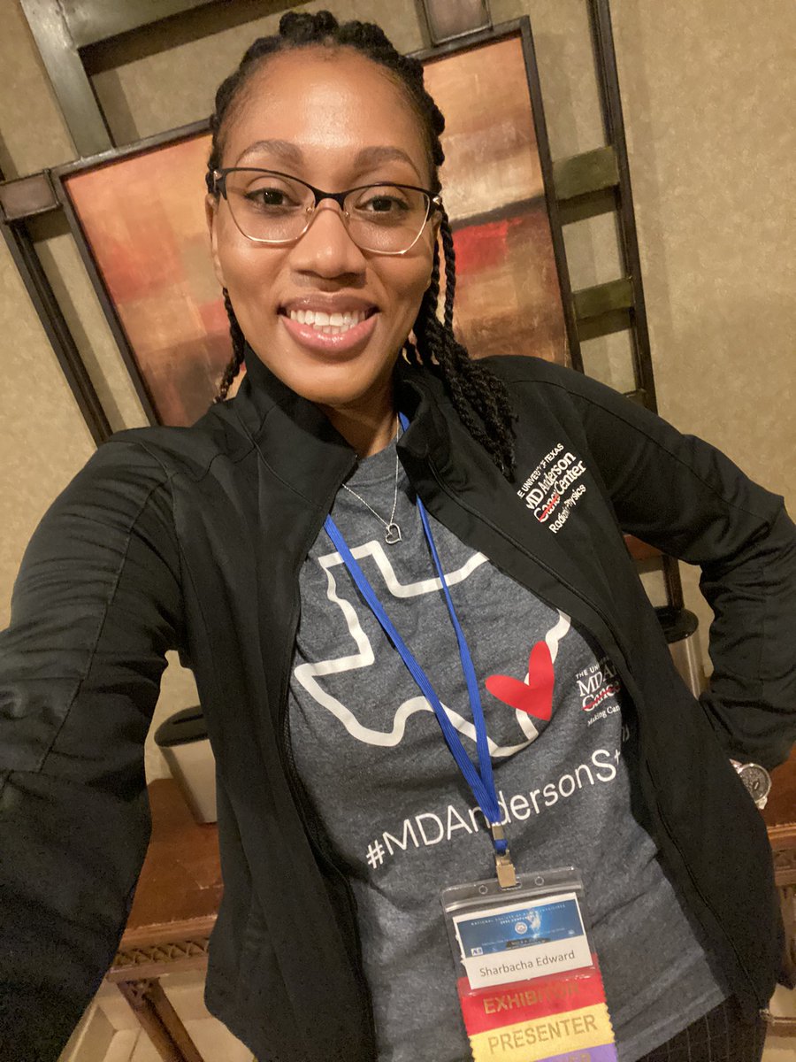 Fully decked in <a href="/MDA_UTHGrad/">MD Anderson-UTH Grad</a> gear on day 2 of #NSBP2022!
