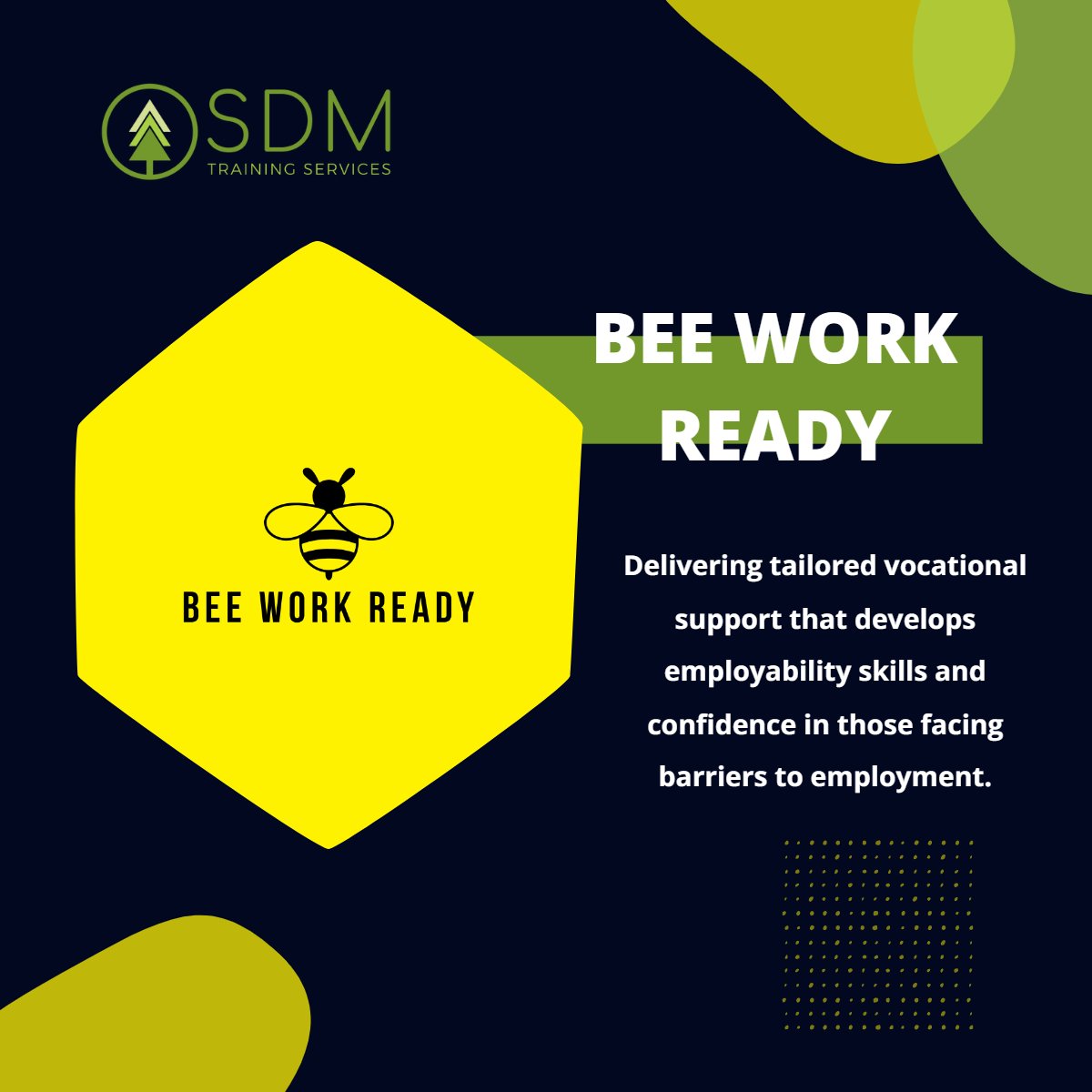 Bee Work Ready
✅ 1:1 coaching package’s offering flexibility &amp; adaptability
✅ Workshops based around core #employability skills
✅ Positive &amp; proactive focused sessions supported by a personal action plan

Bees are busy &amp; industrious, key attributes to achieving a career goal