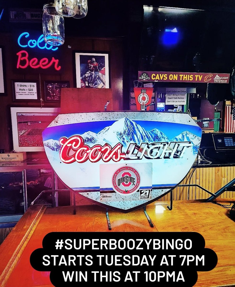 OldfieldsOSU's tweet photo. Tuesday -7p #SUPERBOOZYBINGO
Wednesday -8p #ChittyTrivia and #SocialMedialessSuzie birthday party
Thursday-9p @USMC 247th Birthday then 10p @excesssohio Karaoke
Saturday- 8am open for @OhioStateFB at Noon
@ufc PPV at 10pm
we gonna be tired. #GetChitty https://t.co/RJiO60Yo1a