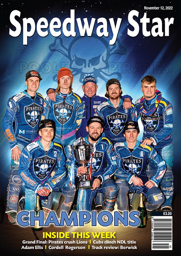 🏆☠️ 𝐏𝐎𝐎𝐋𝐄 𝐏𝐈𝐑𝐀𝐓𝐄𝐒 ☠️🏆

This week’s magazine is a MUST for Pirates fans. We review the Grand Final second leg and get reaction from both camps.

Available to purchase on Thursday! 👌

ORDER + SUBSCRIBE ⬇️⁣
💻 speedwaystar.net⁣
📞 0208 335 1113