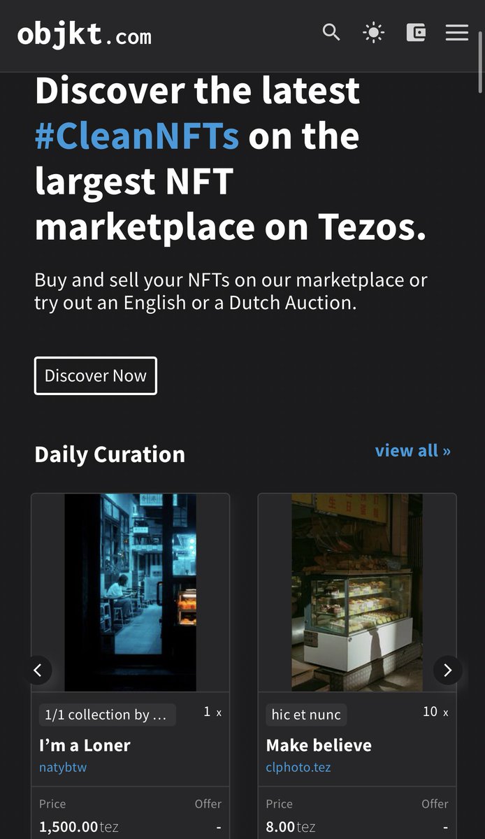 natybtw's tweet photo. My #tezos 1/1s now on @objktcom front page 💙 https://t.co/yBwIRxEIMH