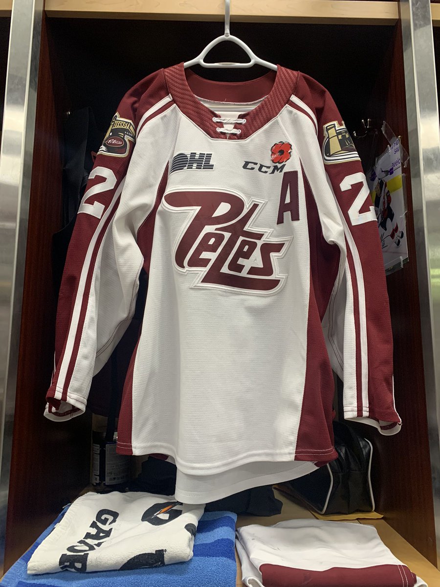 chooseoptionb's tweet photo. @PetesOHLhockey Remembrance Day game tonight https://t.co/Covn3vYAOl