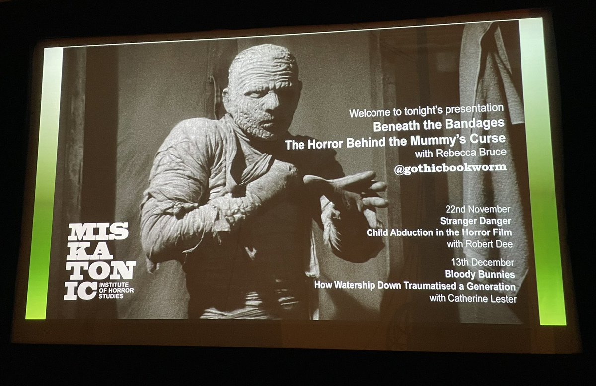 TessBaber's tweet photo. Can’t wait for the start of the show! @gothicbookworm you are so awesome babe 😎😍😎 #Egyptomania #mummymania #horror https://t.co/OQd7y2QED2