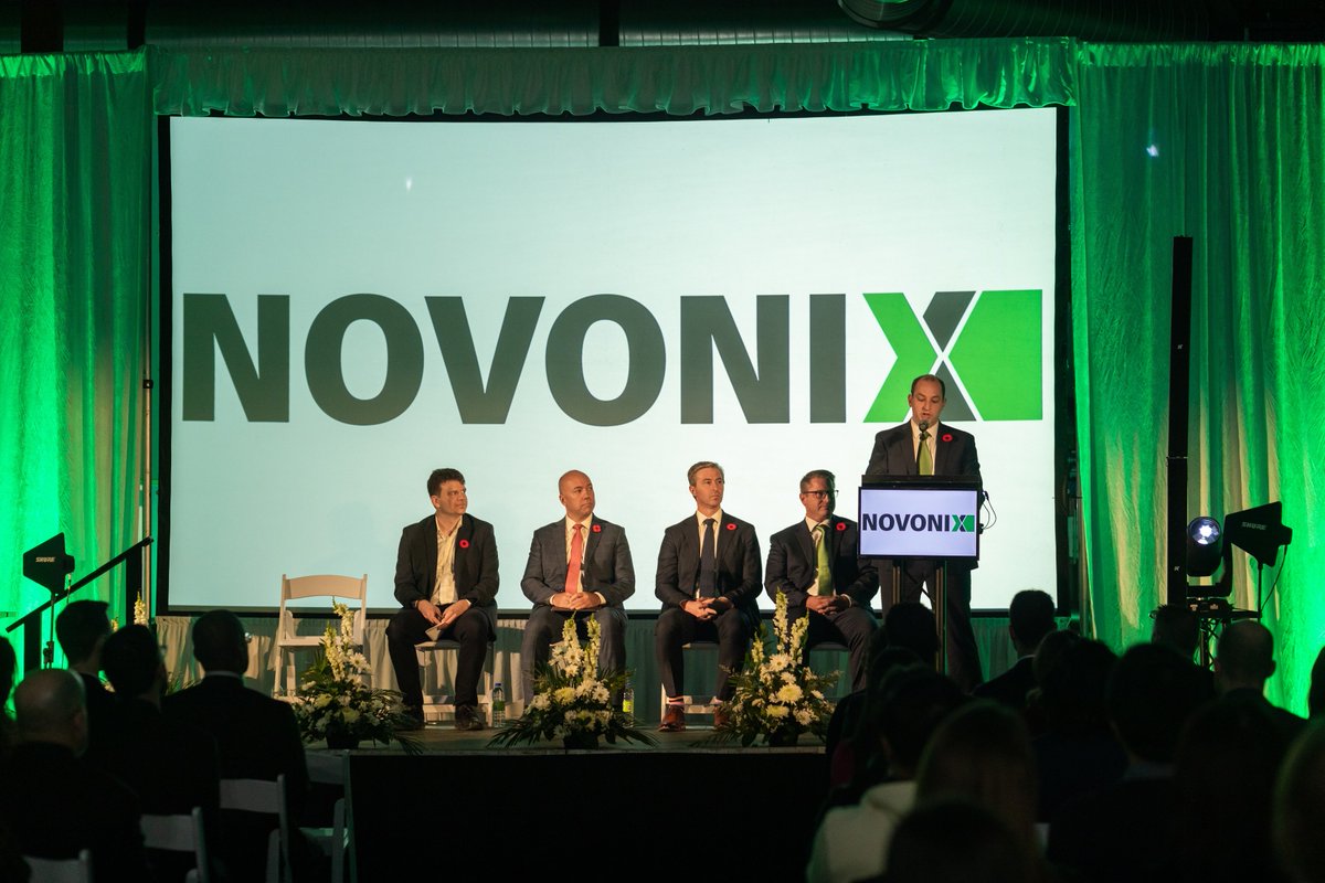 Today we opened our new pilot production facility for cathode materials. This facility allows us to take aim at the expanding marketplace for cathode material production and produce it locally in Nova Scotia. 

CC: <a href="/TimHoustonNS/">Tim Houston</a> <a href="/AndyFillmoreHFX/">Andy Fillmore 🇨🇦</a>

#EV #batterymaterials $NVX