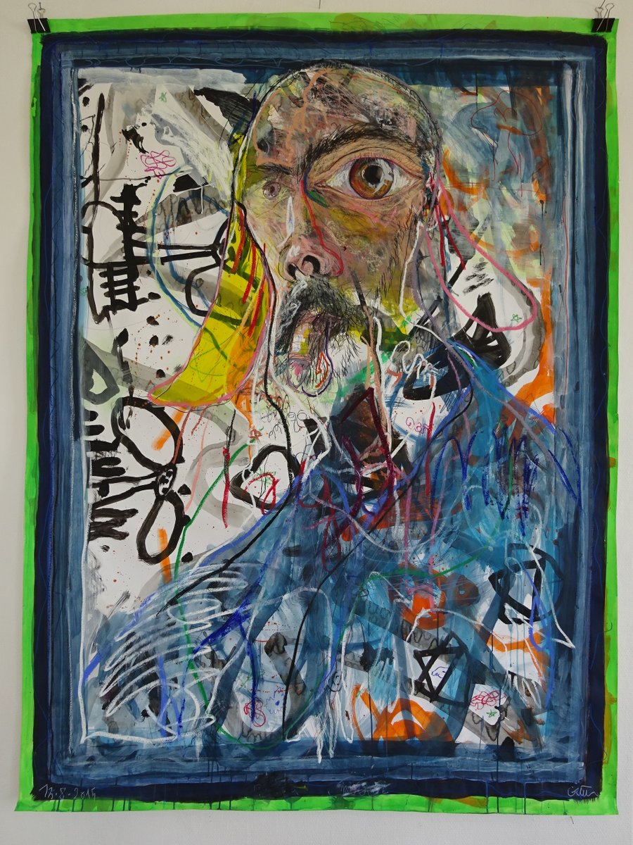 bruere_artist's tweet photo. Canvas painted in Berlin, 13 August 2015, 200 x 148 cm. End of the self-portrait exhibition, many thanks to @simondepury and @depury for this exhibition.
I look forward to working with you again.
#guillaumebruere
#simondepury #depury #exhibition #selfportrait #selflove https://t.co/YK5P0zWZra