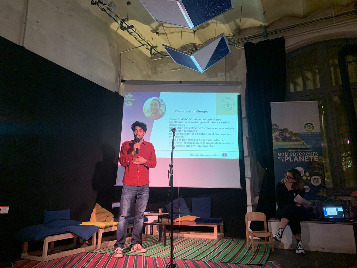 [#Lundisdelatransition <a href="/eplplanete/">Entrepreneurs Pour La Planète</a> x <a href="/marseille/">Ville de Marseille</a>] #ArthurAude #lesmoutonsmarseillais “Ce projet est né d’espaces verts en friche à Marseille. Nous avons voulu les réparer par le pâturage. Nous avons 11 brebis qui ont pâturé sur des sites privés et publics à Marseille.”