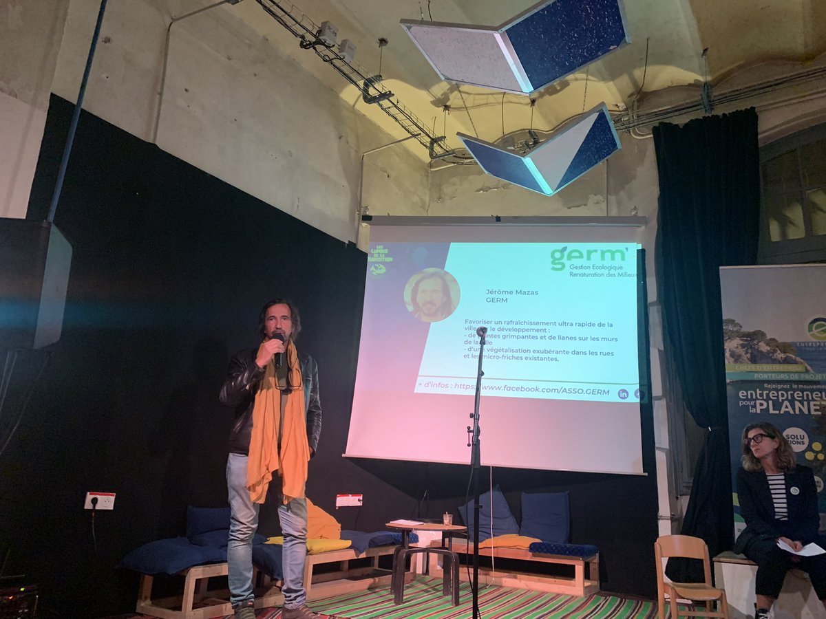 [#Lundisdelatransition <a href="/eplplanete/">Entrepreneurs Pour La Planète</a> x <a href="/marseille/">Ville de Marseille</a>] #Germ #JeromeMazas “Aujourd’hui nous souhaitons faire participer les habitants sur une végétalisation rapide par des lianes et des plantes grimpantes sur les façades : fraîcheur en été, et réduction du vent et du froid en hiver.”