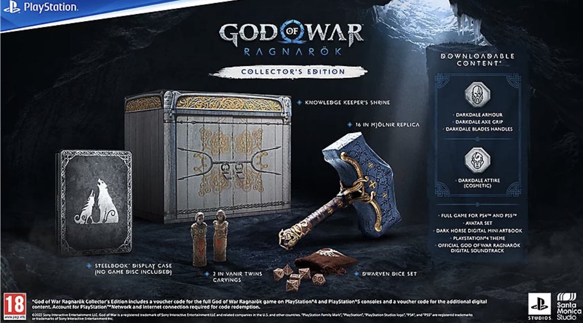 I am teaming up with @PlayStationUK to giveaway a copy of God of War Ragnarök collectors edition! To enter all you have to do is like and RT this tweet #GodofWarRagnarok #gifted Good luck and the winner will be announced 11/11/2023! (UK only)