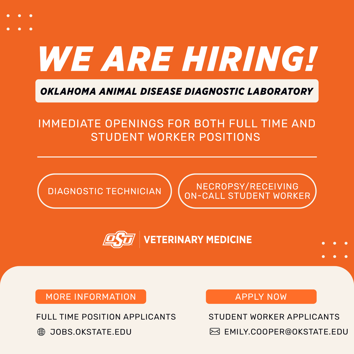 Tweet by OKStateVetMed