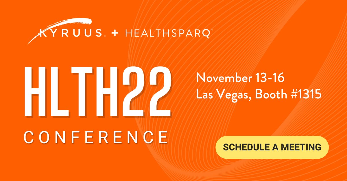 Next week, our team will be heading to Las Vegas for the #HLTH22 Conference. Interested in learning more about us? Schedule time to meet with our team onsite at: bit.ly/3hjYxpC