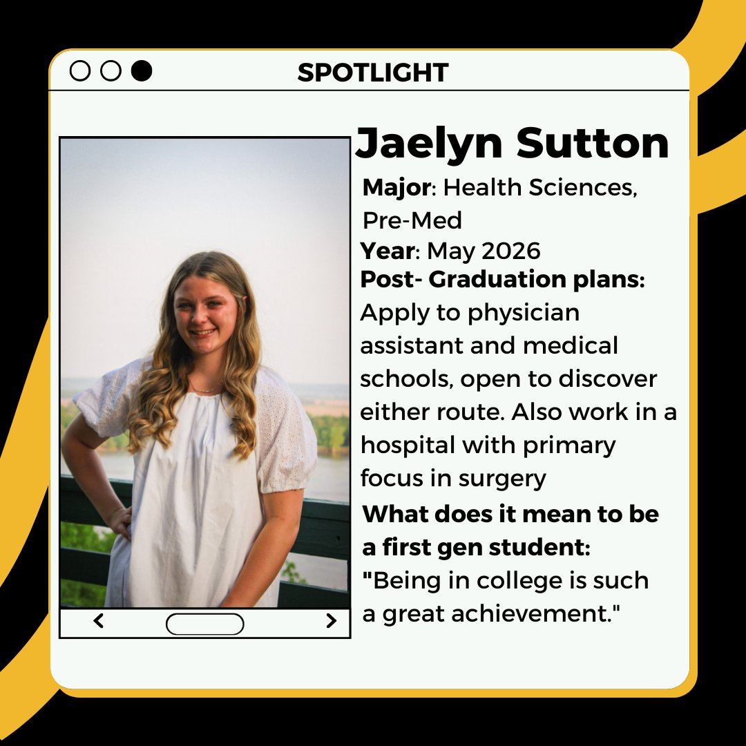 MizzouTRiO's tweet image. First-Gen Students are achievers 🏅
#CELEBRATEFIRSTGEN
Being first-gen is a huge milestone! #FIRSTGENMIZZOU