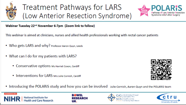 @ACPGBI (@acpgbi) on Twitter photo Join our webinar on Treatment Pathways for Low Anterior Resection Syndrome (LARS) on 22 Nov 22 at 6 pm (GMT)
Aimed at clinicians, nurses & allied health professionals working with rectal cancer patients
🆓tinyurl.com/yc3jxwrf
<a href="/TPFSuk/">Pelvic Floor Society</a> <a href="/ACPGBI_EduTrain/">ACPGBI-Education&Training</a> Join our webinar on Treatment Pathways for Low Anterior Resection Syndrome (LARS) on 22 Nov 22 at 6 pm (GMT)
Aimed at clinicians, nurses & allied health professionals working with rectal cancer patients
🆓tinyurl.com/yc3jxwrf
<a href="/TPFSuk/">Pelvic Floor Society</a> <a href="/ACPGBI_EduTrain/">ACPGBI-Education&Training</a>