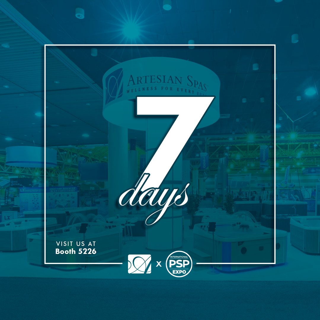 artesian_spas's tweet image. We've reached the final countdown: ONE WEEK from the nation's largest spa expo 🤩
Wishing you all a warm welcome to #LasVegas -- see you at Booth 5226!

International Pool Spa Patio Expo
📅 November 15 - 17
📍 Las Vegas Convention Center
💦 Artesian Spas | Booth 5226
#IPSPExpo