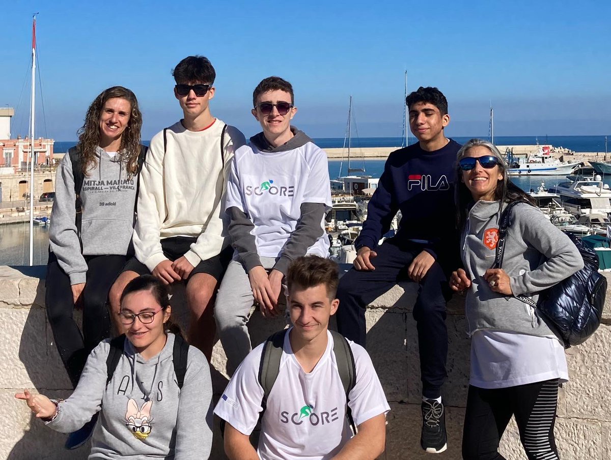 insticubelles's tweet photo. We had a great day in Bisceglie. First, at the town hall and later, we developed our cycling skills at “Cyclodromo Sport”. Servicio @sepiegob @EplusCatEdu @ajcubelles @RCubelles @EUErasmusPlus @ulusalajans #scoreerasmus https://t.co/KxZO5zFJFE