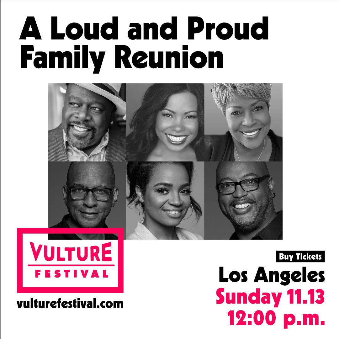 Our favorite aughties family is back in action! Join cast members @KylaPratt, @CedEntertainer, Jo Marie Payton, Paula Jai Parker and the executive producers of the Disney+ Original series The Proud Family: Louder and Prouder for a family reunion. Tickets👉🏼 vulturefestival.com