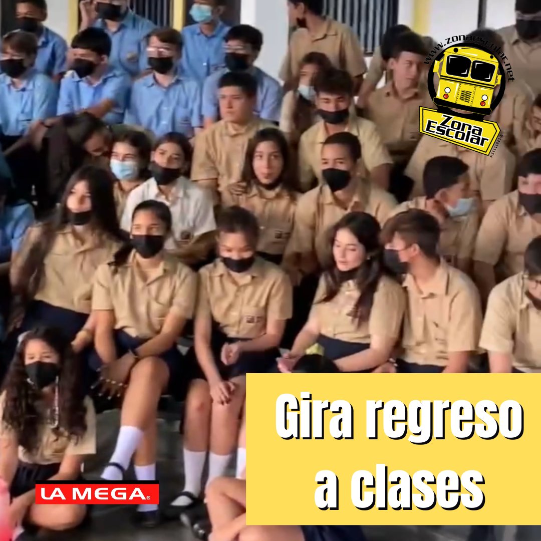 zonaescolar's tweet photo. En días pasados, parte del team de Zona Escolar @MarijoMaracas y @AlejandroconTW, acompañados de @LaMega107 @LaMega957 🚍💛 estuvieron visitando varios colegios en la ciudad de Valencia como parte de la Gira #ZEregresoaClases📚💯 https://t.co/fdzrv1ZZyN https://t.co/vbSdyjOSaw