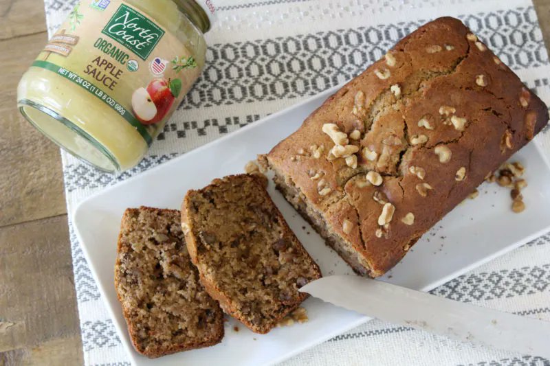 When the weather gets cooler, warm up your house and make it smell amazing with our delicious North Coast apple spice bread.  buff.ly/3Tm2wiK #breadrecipes #northcoastorganic #organicrecipes