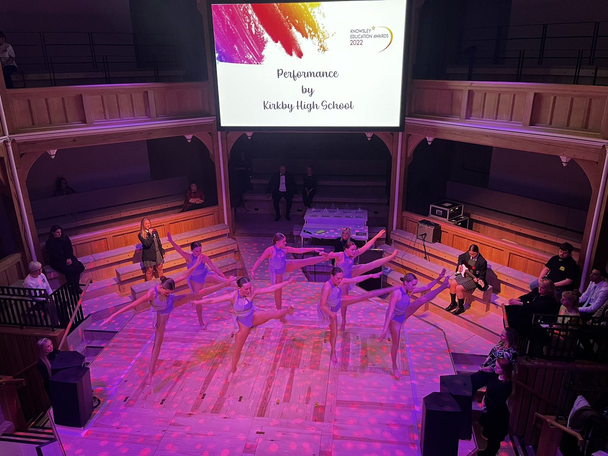 Dance performance by Kirkby High at the Knowsley Education awards