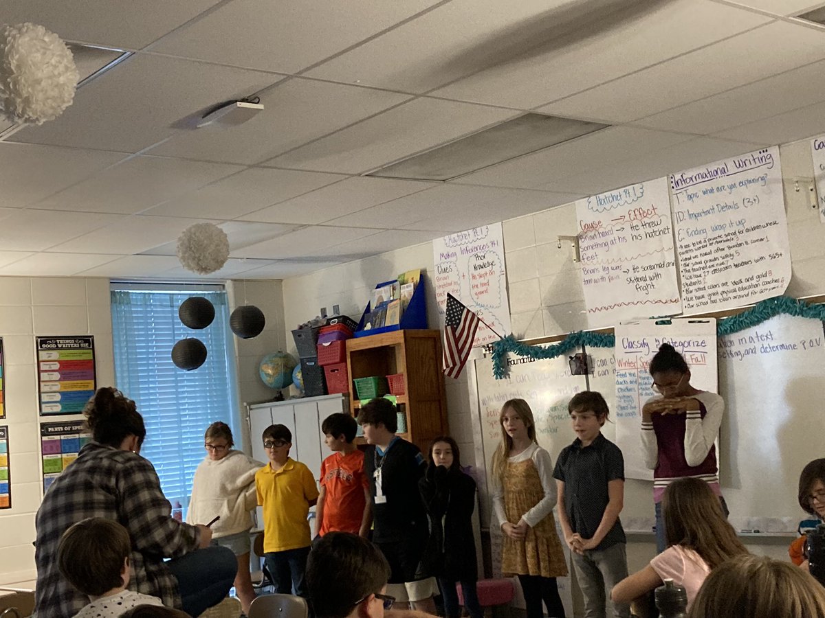 The classroom spelling bee is underway in Miss Roberts’ fifth grade class. <a href="/BBCMES/">BBCES</a> <a href="/TCBOE/">Talladega Co Schools</a> <a href="/JessicaR132/">Jessica Roberts</a> #LeadingTheWay #SpellingBee2022