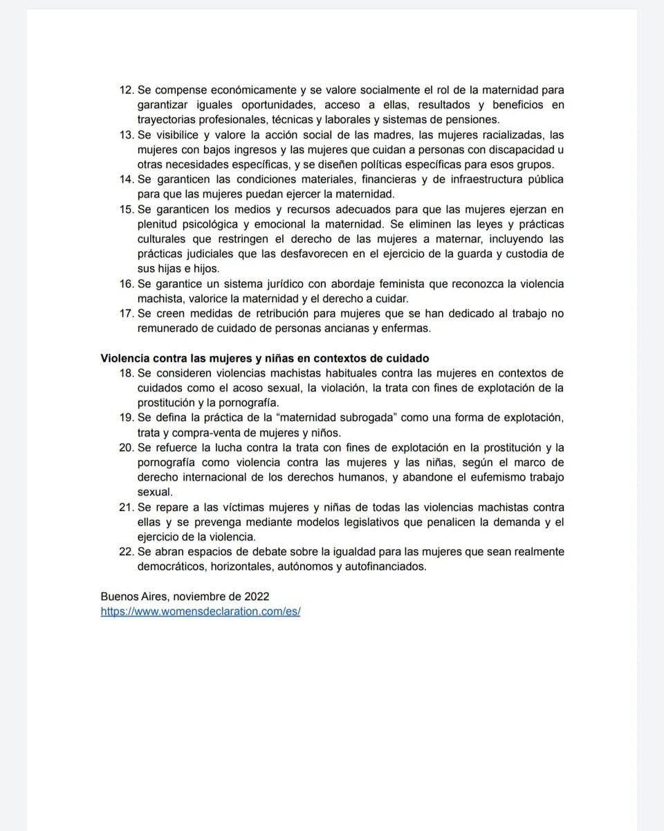 Carta de #WomensDeclarationInternational a @cepal_onu 
#NosOrganizamos
#ForoFeminista
#ConferenciaRegional
#FeminismoParaVivir
#ConferenciaCepal
#SociedadeDeLosCuidados