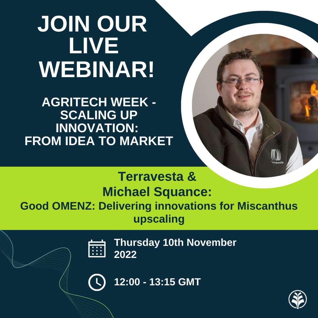 Terravesta's tweet photo. THIS WEEK!
Our science and tech director, Michael Squance, is speaking at #agritech week with @CHAPAgriTech & @CranfieldUni about our project to upscale Miscanthus planting 🌱
🗓️Thursday, Nov 10
▶️ Book https://t.co/p1gu6fV8a5
#atw_22 #ateevent @Agri_Tech_E https://t.co/i2eMPChe4c