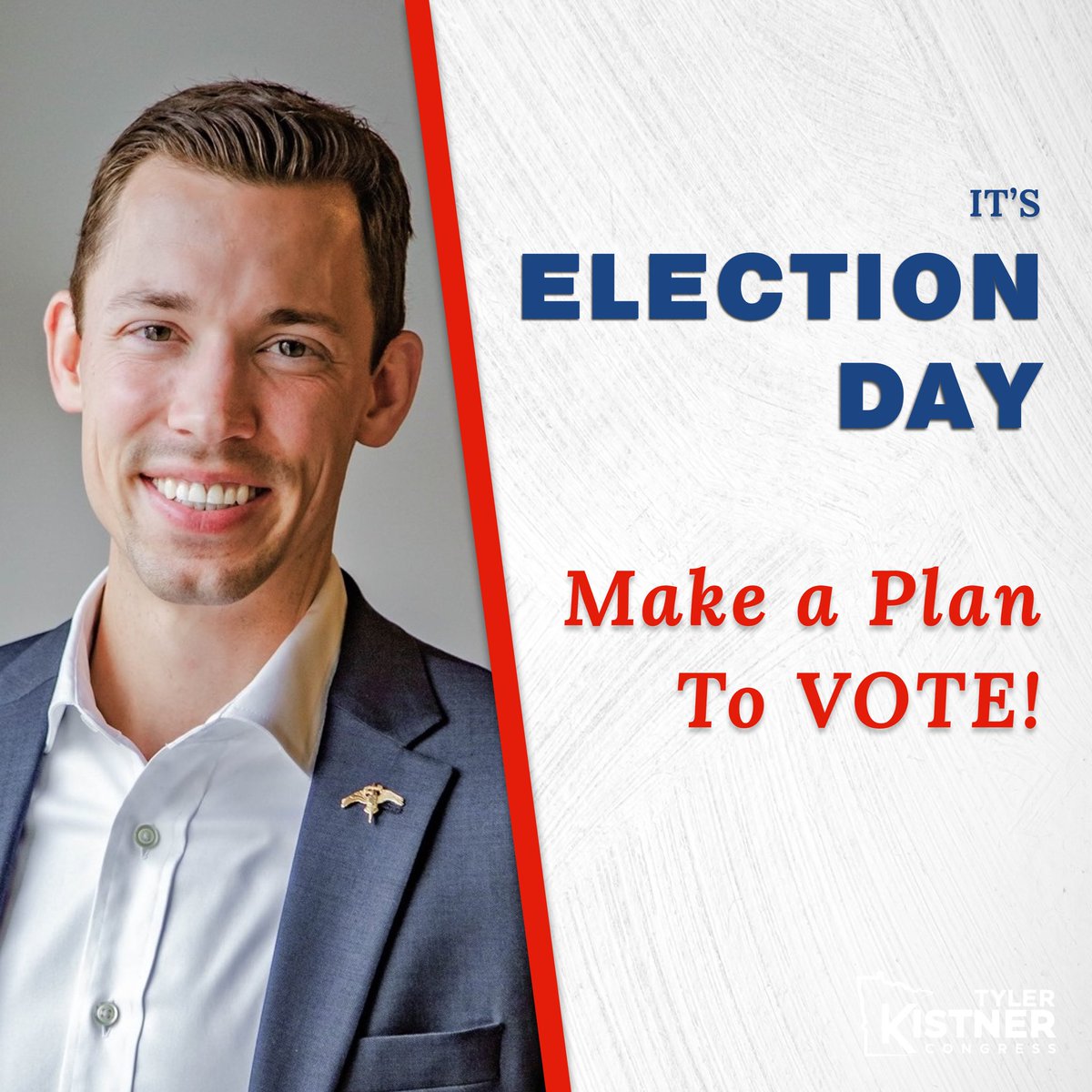 It’s Election Day here in Minnesota! Make sure you, your family, and your friends all make a plan to get out to the polls before 8 PM! #MN02