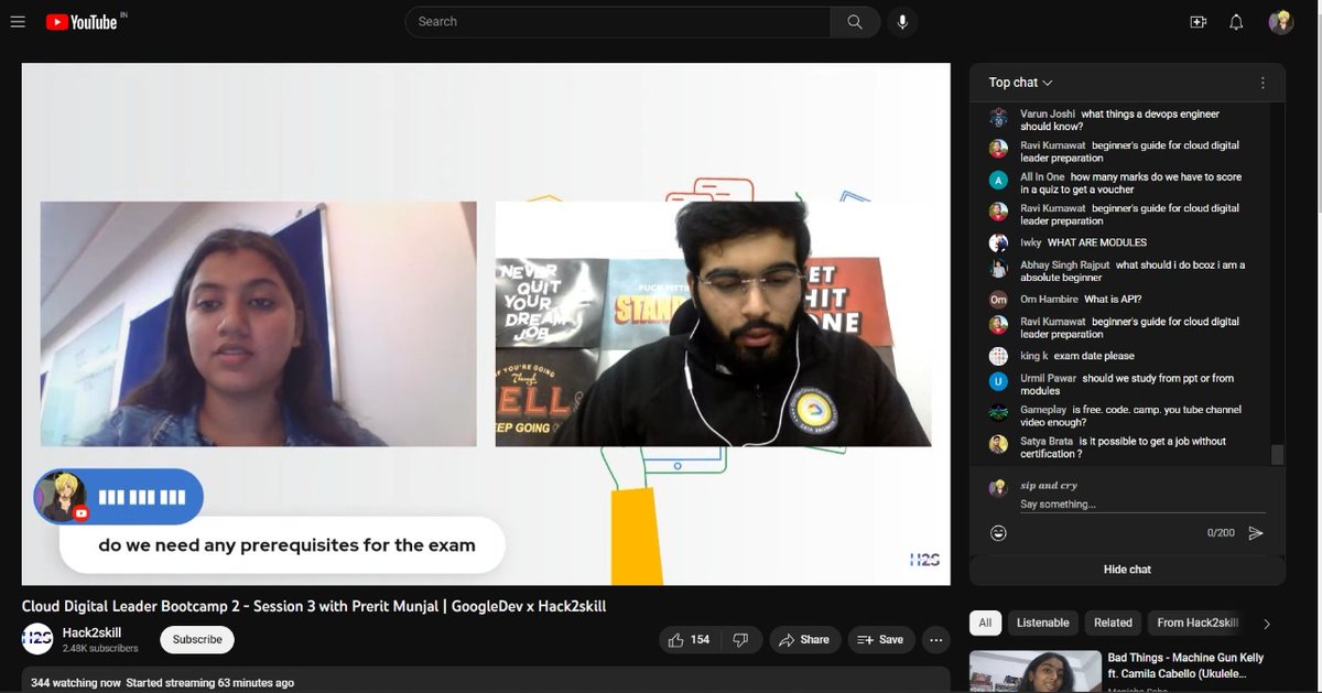 Sanjeet84210465's tweet image. Just attended the last session of Google cloud digital leader certification bootcamp. Session was very informative.
#googlecloudready 
@hack2skill @googledevsIN @googlecloud
 #GCTC #H2STC #CDL #Clouddigitalleader #Hack2skill