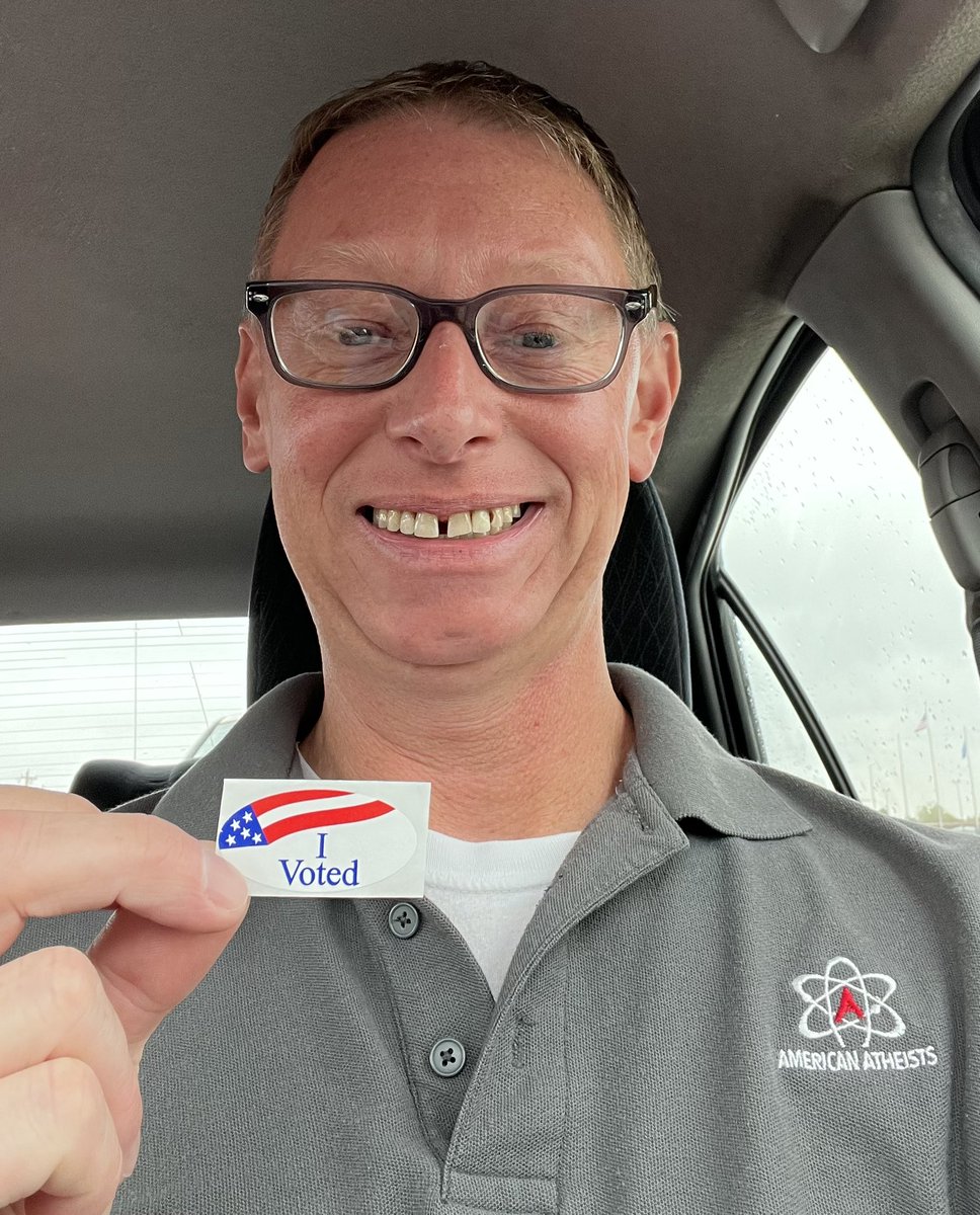 Get out and make your voices heard! #AtheistVoter