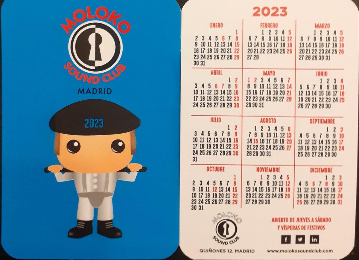 HOY ABRIMOS!! Aquí el Nuevo Calendario 2023 con PETE ya el el @MOLOKOSOUNDCLUB  molokosoundclub.com #lamusicaesnuestracultura #merchandisingmolokosoundclub #moloko #molokosoundclub #aniversariomolokosoundclub #indierock