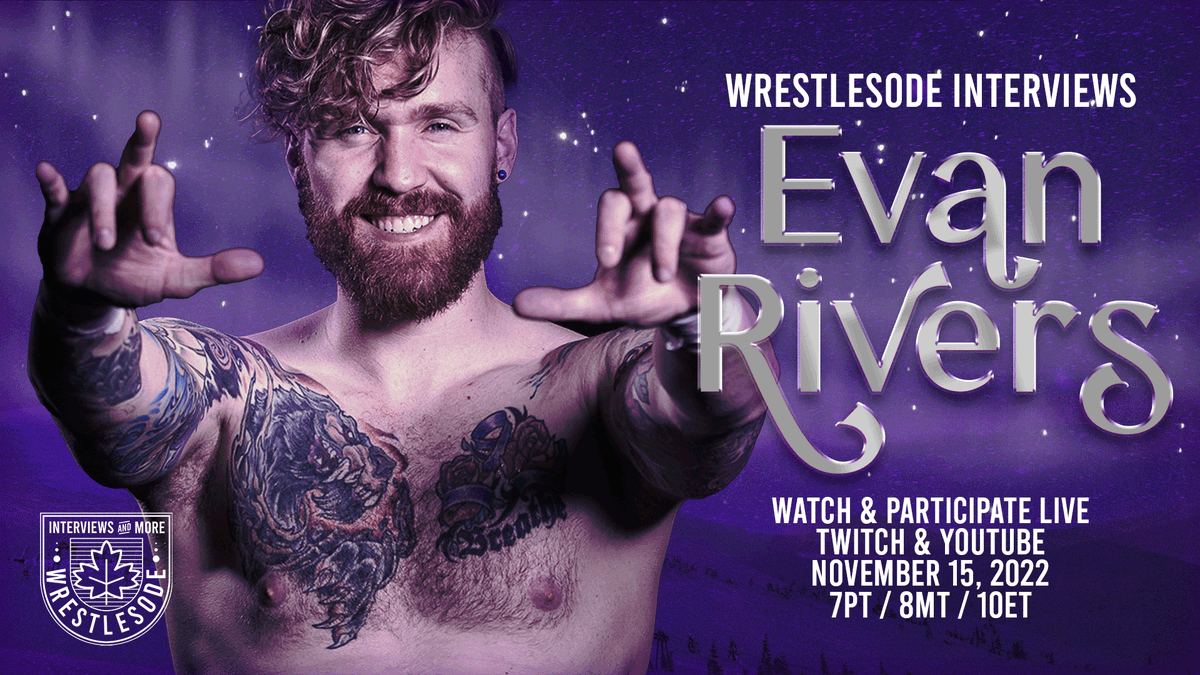 🚨🚨Wrestlesode Season 3 debuts Tuesday November 15th! We will be chatting with the <a href="/NEWWrestlingInc/">Nation Extreme Wrestling</a> Champion - <a href="/Evan_Rivers_/">Evan Rivers ⭐️ エバン • リバース</a>!

The stream will be LIVE on both Twitch and YouTube. Come hangout, ask questions and let's learn more about the Northern Star - Evan Rivers!⭐️