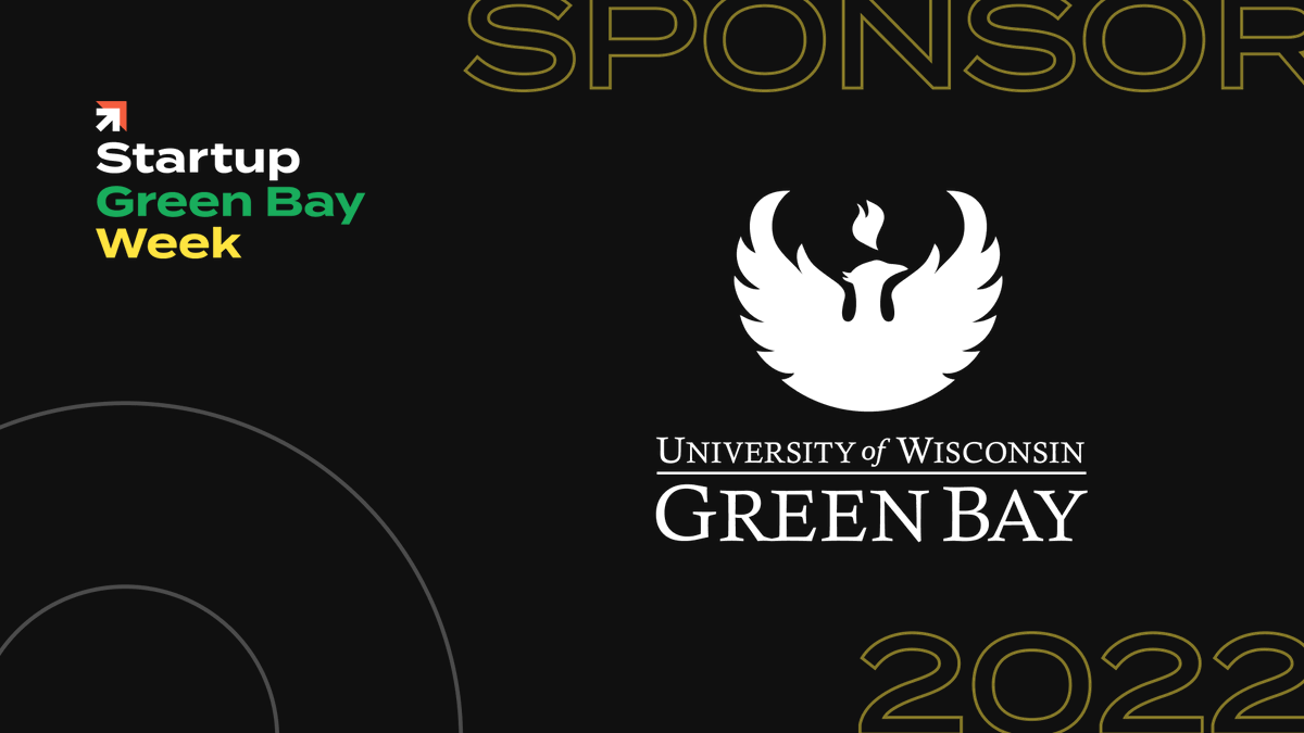 StartupWisc's tweet photo. A big thank you to @uwgb for joining the #startupwi movement as a Green Bay city sponsor, and helping to making Startup Wisconsin Week happen! 🙌 https://t.co/p2v5wr0Hfo