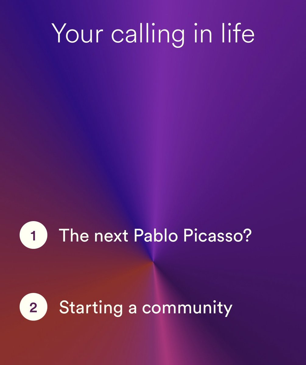 bmullermusic's tweet photo. Started taking personality quizzes on an app called Dimensional and it was pretty encouraging to see number two 👀 https://t.co/cD8X18l1CF