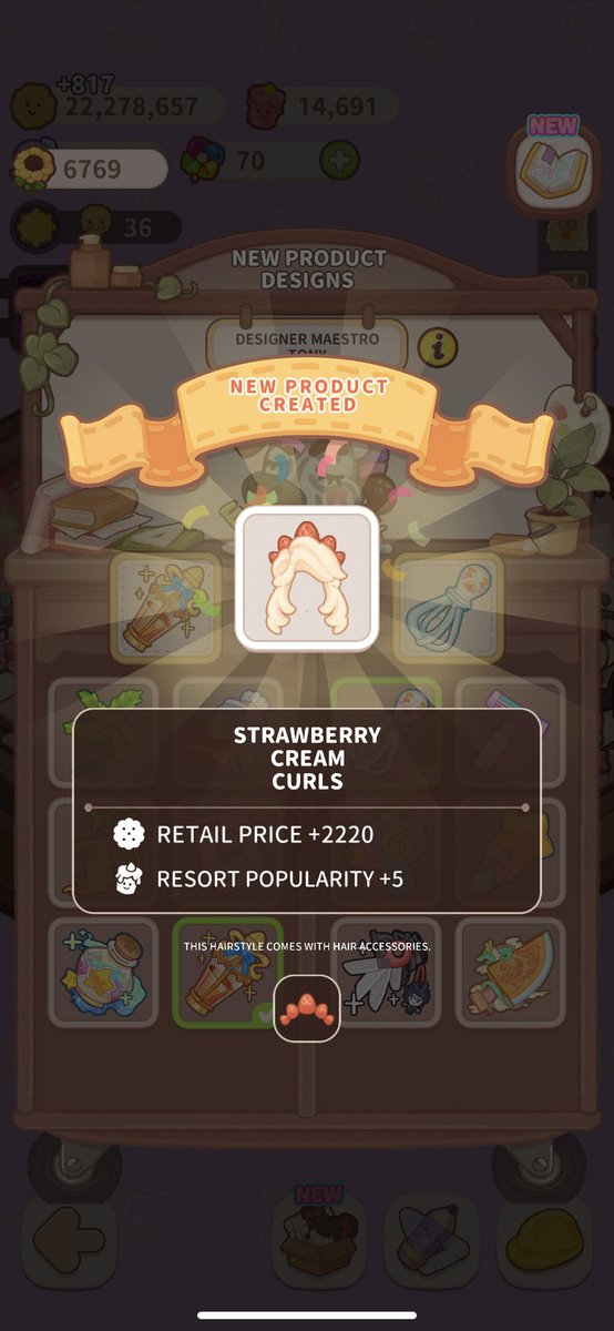 purnploy's tweet photo. เกมคือสุดยอดของความน่ารัก ผมทรงสตรอเบอรี่ครีม อุแง้ #Resortopia #แนะนำเกม https://t.co/eyXHfiCtTP